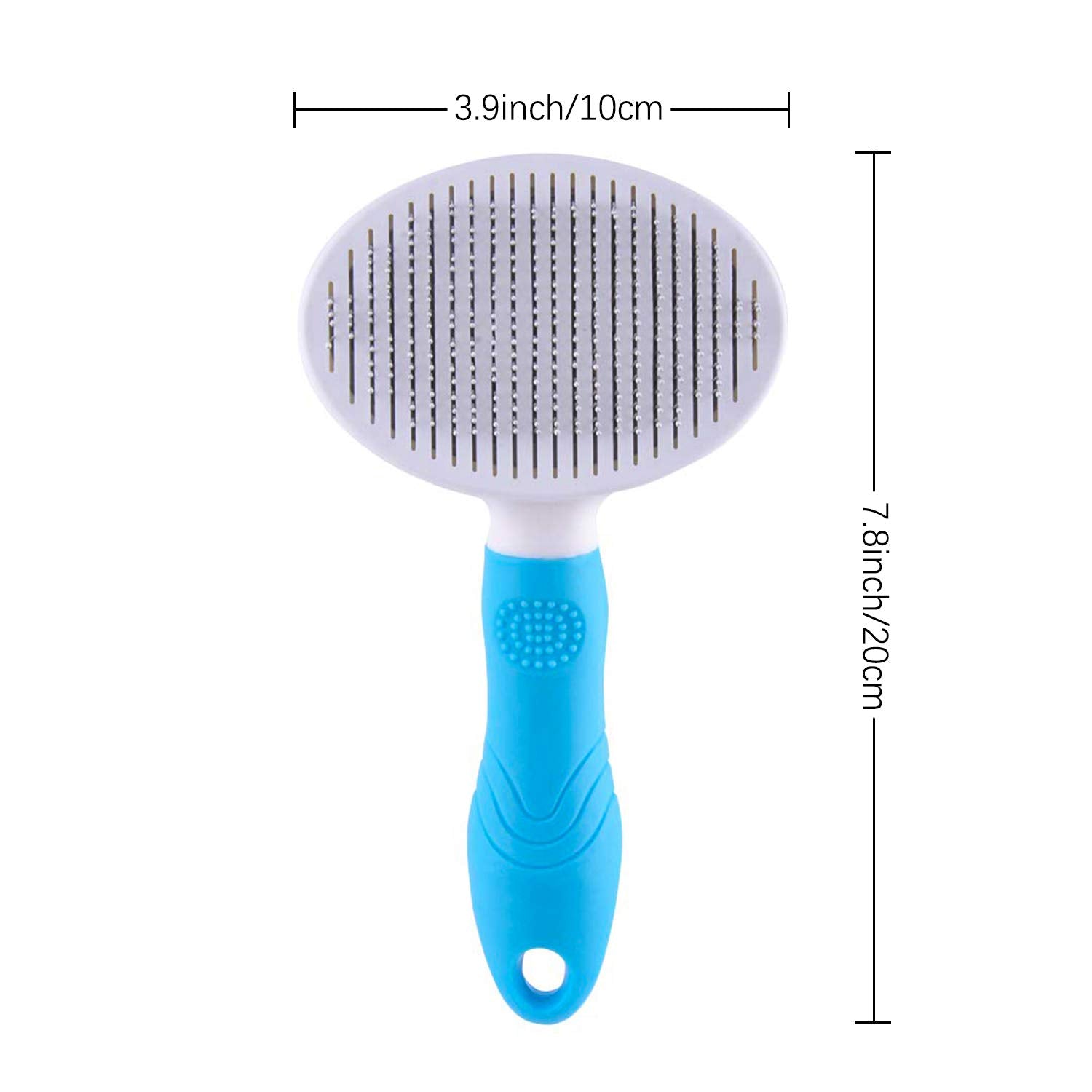 Self Cleaning Slicker Brush - Cat Brush Skin-Friendly Deshedding Grooming Massaging Tool For Long & Short Haired Pets, Cat Hair Brushes Easy Removes Undercoat For Dogs Cats Rabbits