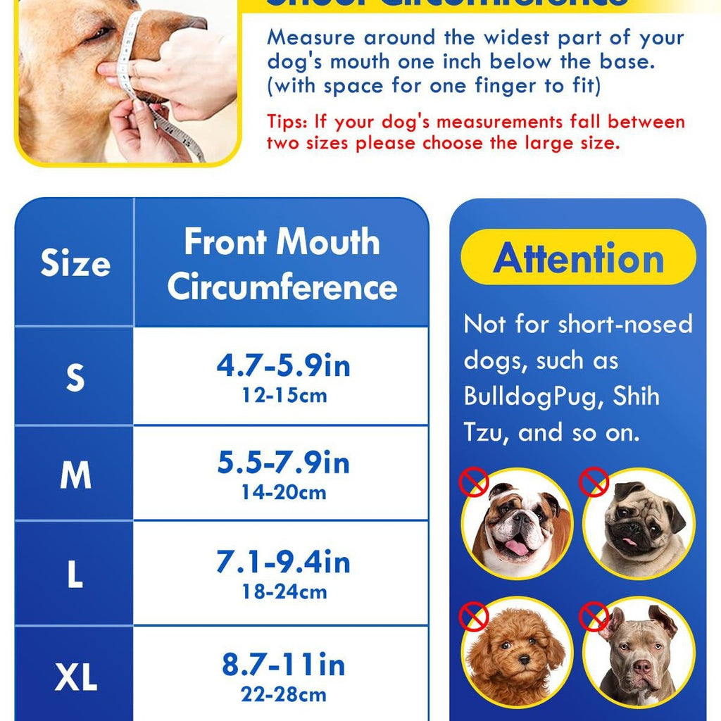Dog Muzzle, Soft Air Mesh Muzzles For Large Sized Dogs, Breathable Dog Mussels For Scavenging Biting Licking & Barking, Adjustable Mouth Guard For Grooming, Allows Panting And Drinking