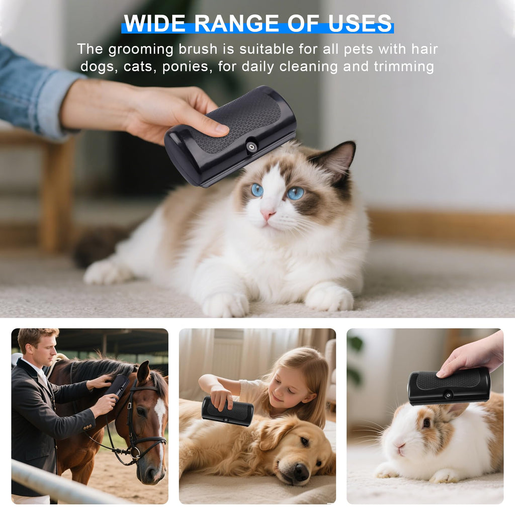 Dog Brush For Shedding, Deshedding Undercoat Brush For Cats & Rabbits  Ergonomic Grooming Tool, Painlessly Removes Loose & Matted Fur For Short Medium Long Haired Pets